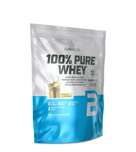 100% Pure Whey tejsavó fehérjepor - 900 g - BioTechUSA Hungary