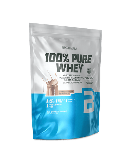100% Pure Whey tejsavó fehérjepor - 900 g - BioTechUSA Hungary