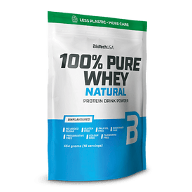 100% Pure Whey Natural Molkenprotein-Konzentrat Getränkepulver - 454 g