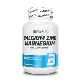 Calcium Zinc Magnesium - 100 Tabletten - BioTechUSA