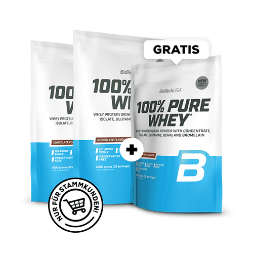 2x 100% Pure Whey 1000g + 1x 454g GRATIS