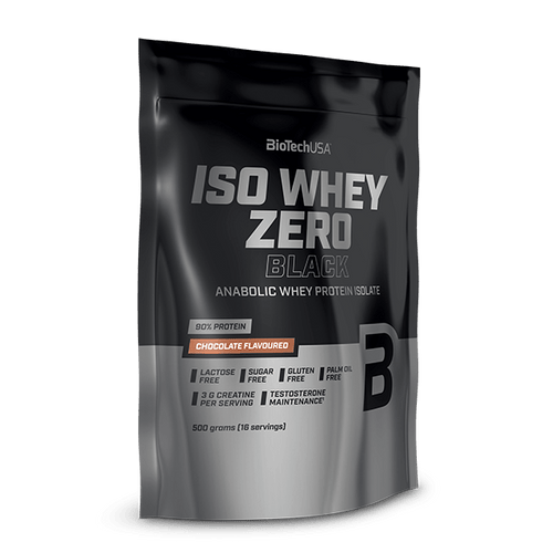 Iso Whey Zero Black Getränkepulver auf Basis von Molkeproteinisolat - 500 g