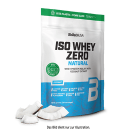 Iso Whey Zero Natural Getränkepulver auf Basis von Molkeproteinisolat - 1816 g - BioTechUSA