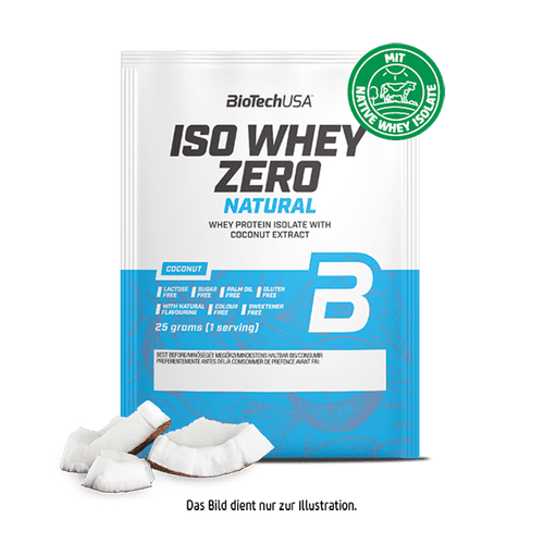 Iso Whey Zero Natural Getränkepulver auf Basis von Molkeproteinisolat - 25 g