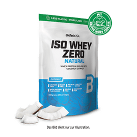 Iso Whey Zero Natural Getränkepulver auf Basis von Molkeproteinisolat - 500 g - BioTechUSA