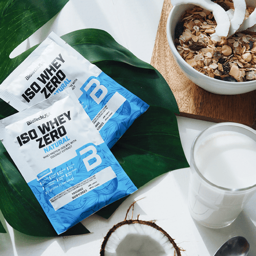 Iso Whey Zero Natural Getränkepulver auf Basis von Molkeproteinisolat - 25 g